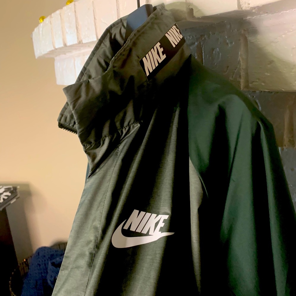 Nike Rain Coat Green Jacket